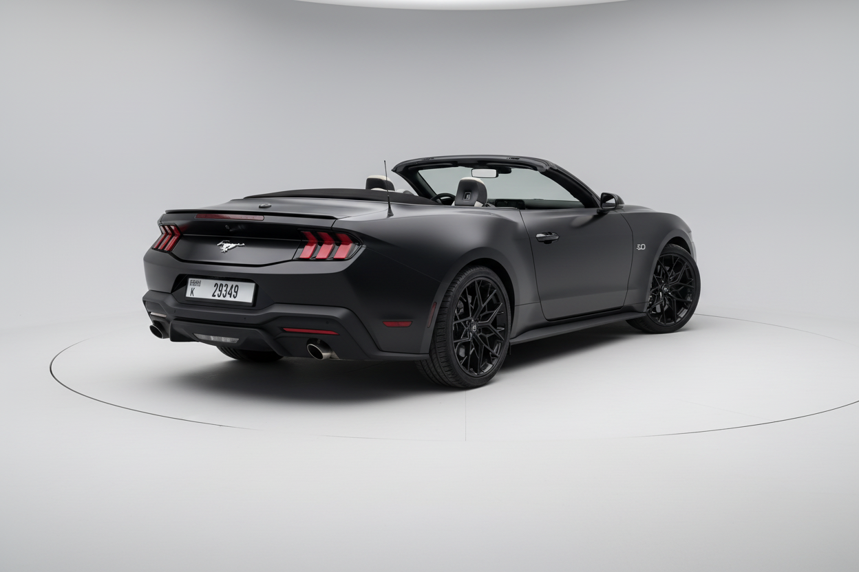 Rent Mustang Convertible 2024 Black 29349 K or similar