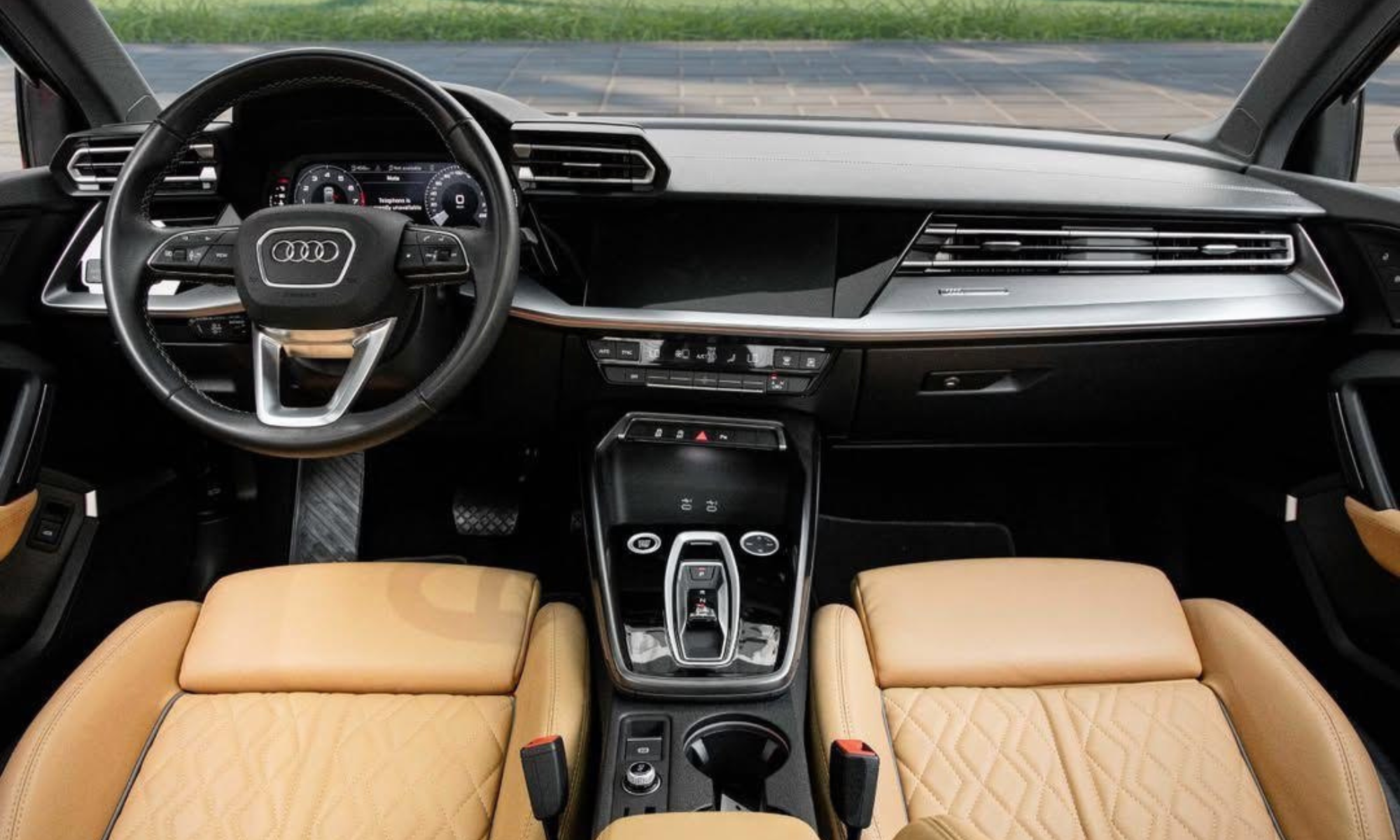 Rent Audi A3 L S-Line 2025 Green 22430 U - LUX VIP CAR RENTAL LLC