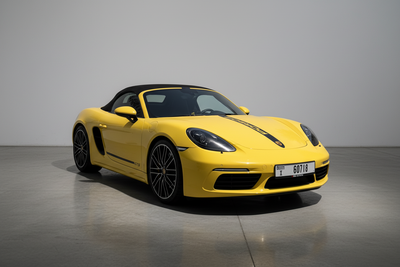 Rent Porsche 718 Boxter GTS Convertible 2024 Yellow 60718 I or similar