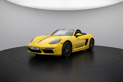 Rent Porsche 718 Boxter GTS Convertible 2024 Yellow 60718 I or similar