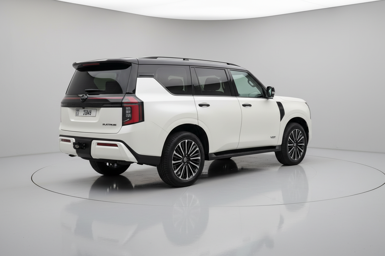 Rent Nissan Patrol Platinum 2026 White 35849 DD or similar