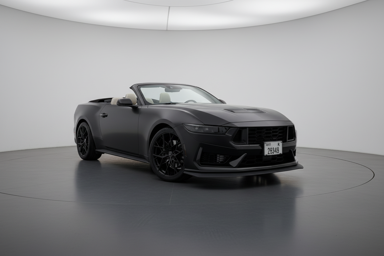 Rent Mustang Convertible 2024 Black 29349 K or similar