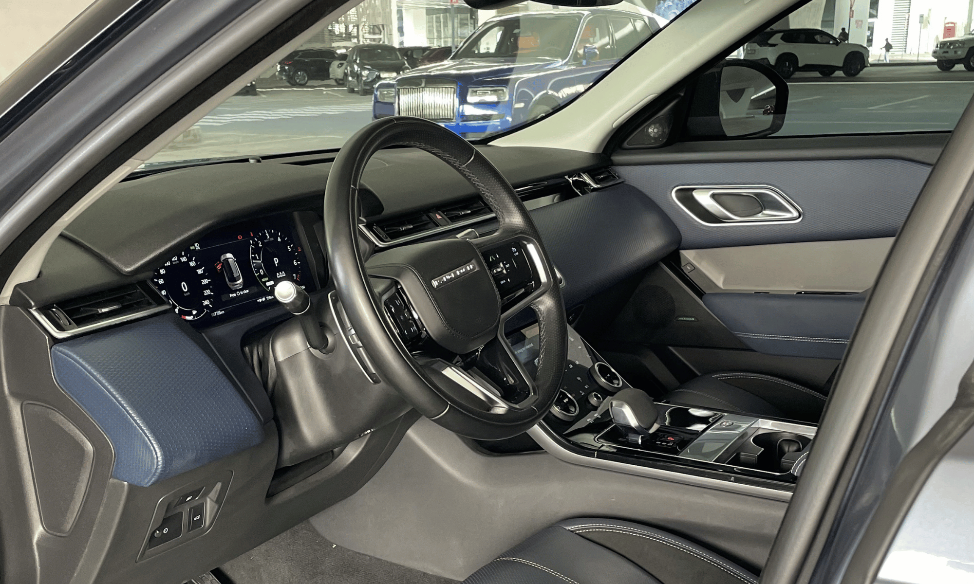 Rent Range Rover Velar 2025 Light Blue 82321 T or similar